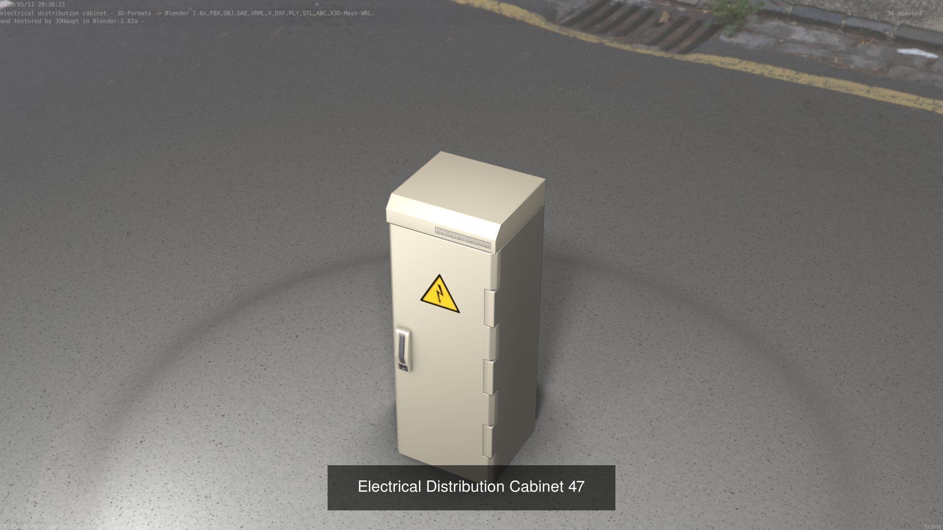 Electrical Distribution Cabinet Package 177 Parts 3D Model Collection_67