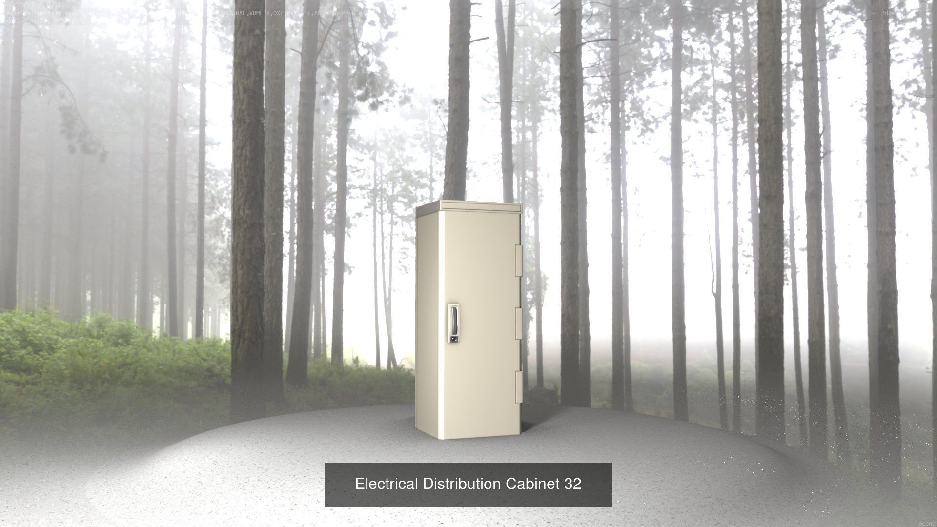 Electrical Distribution Cabinet Package 177 Parts 3D Model Collection_52