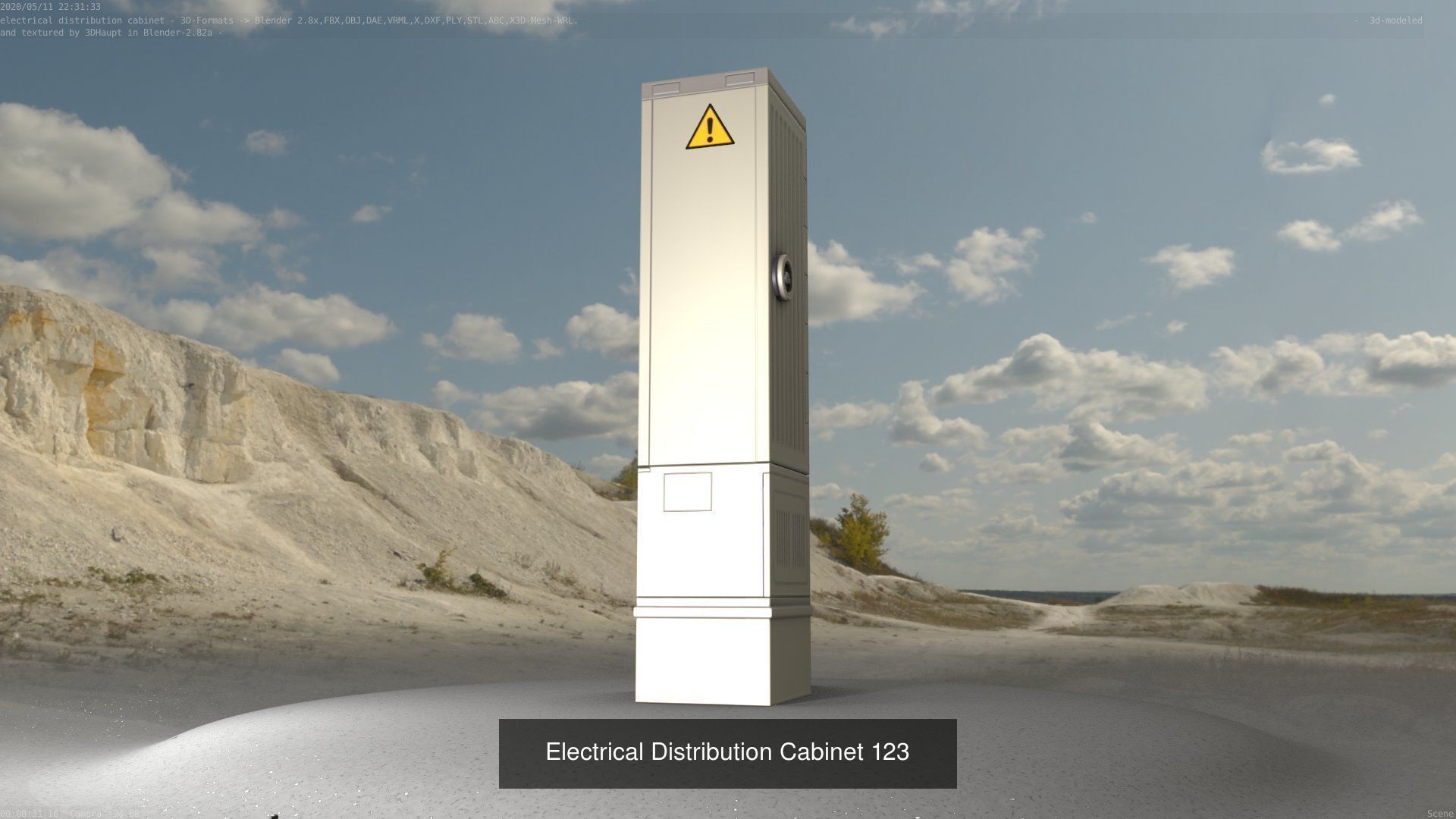 Electrical Distribution Cabinet Package 177 Parts 3D Model Collection_143