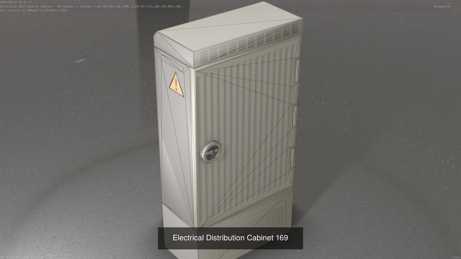 Electrical Distribution Cabinet Package 177 Parts 3D Model Collection_189