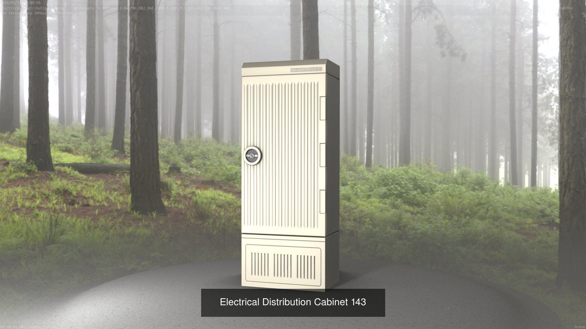 Electrical Distribution Cabinet Package 177 Parts 3D Model Collection_163