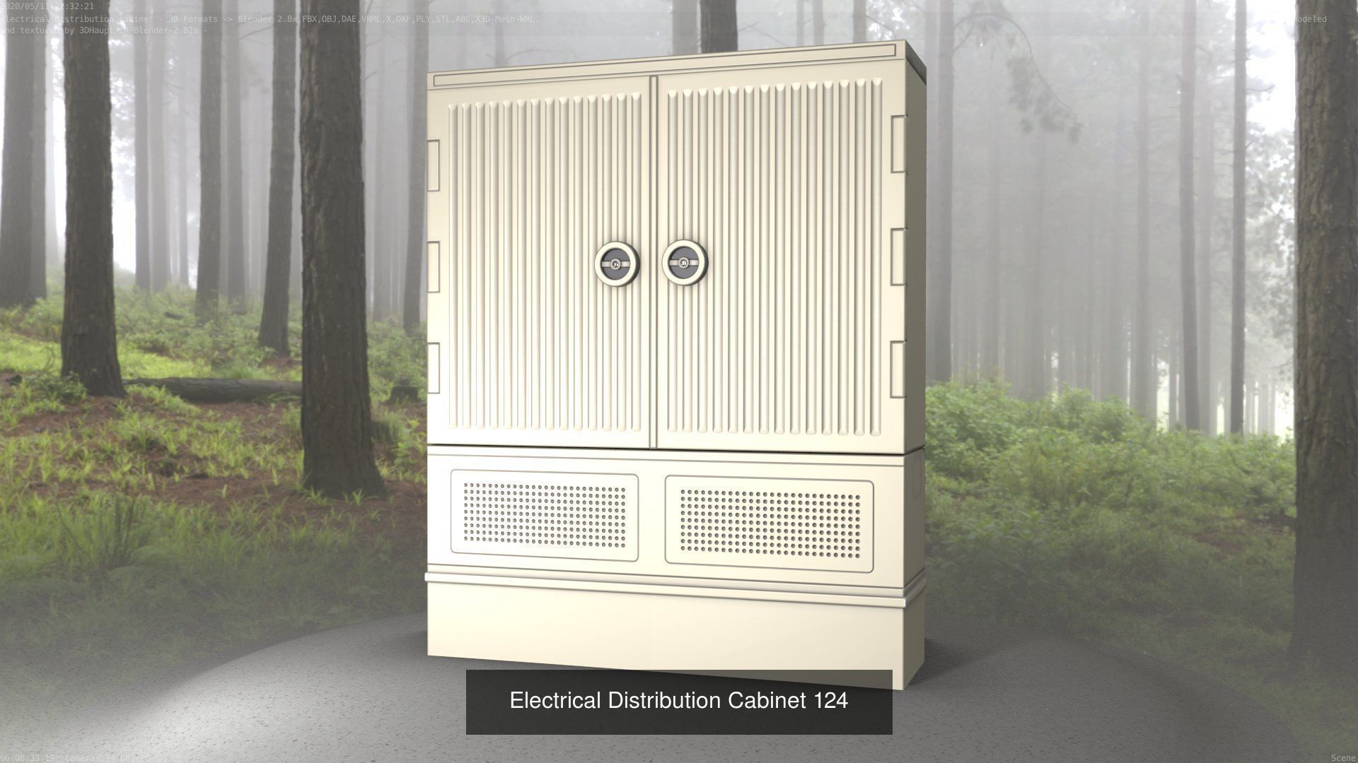 Electrical Distribution Cabinet Package 177 Parts 3D Model Collection_144