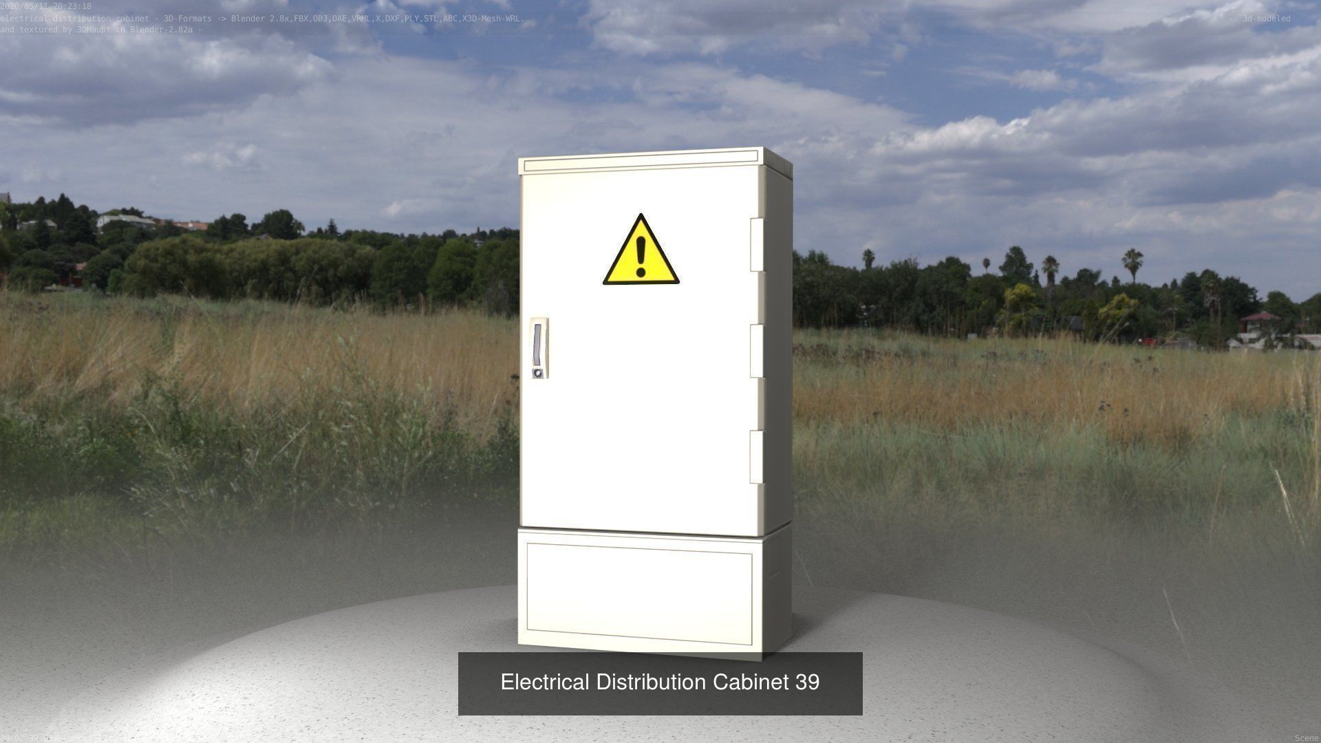 Electrical Distribution Cabinet Package 177 Parts 3D Model Collection_59