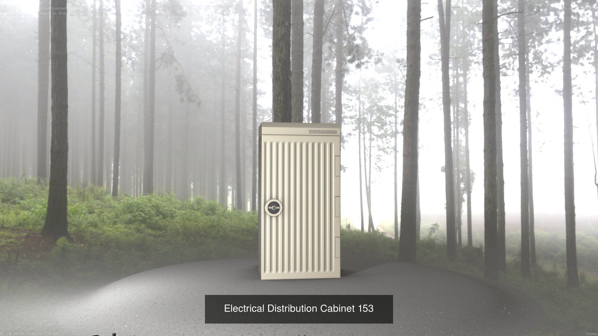 Electrical Distribution Cabinet Package 177 Parts 3D Model Collection_173
