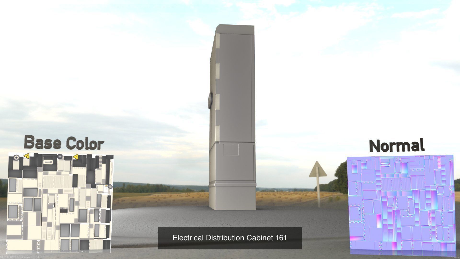 Electrical Distribution Cabinet Package 177 Parts 3D Model Collection_181