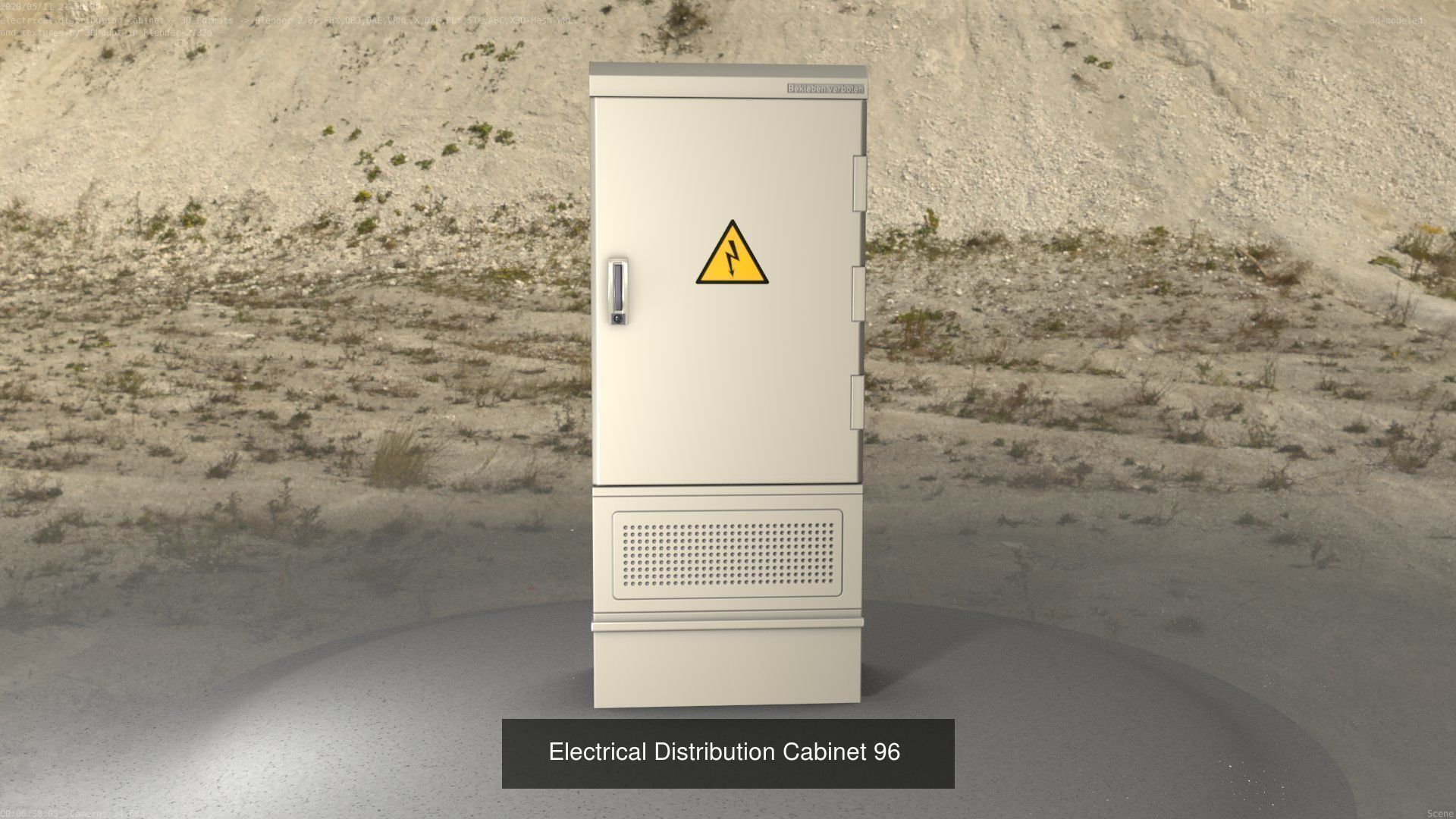 Electrical Distribution Cabinet Package 177 Parts 3D Model Collection_116