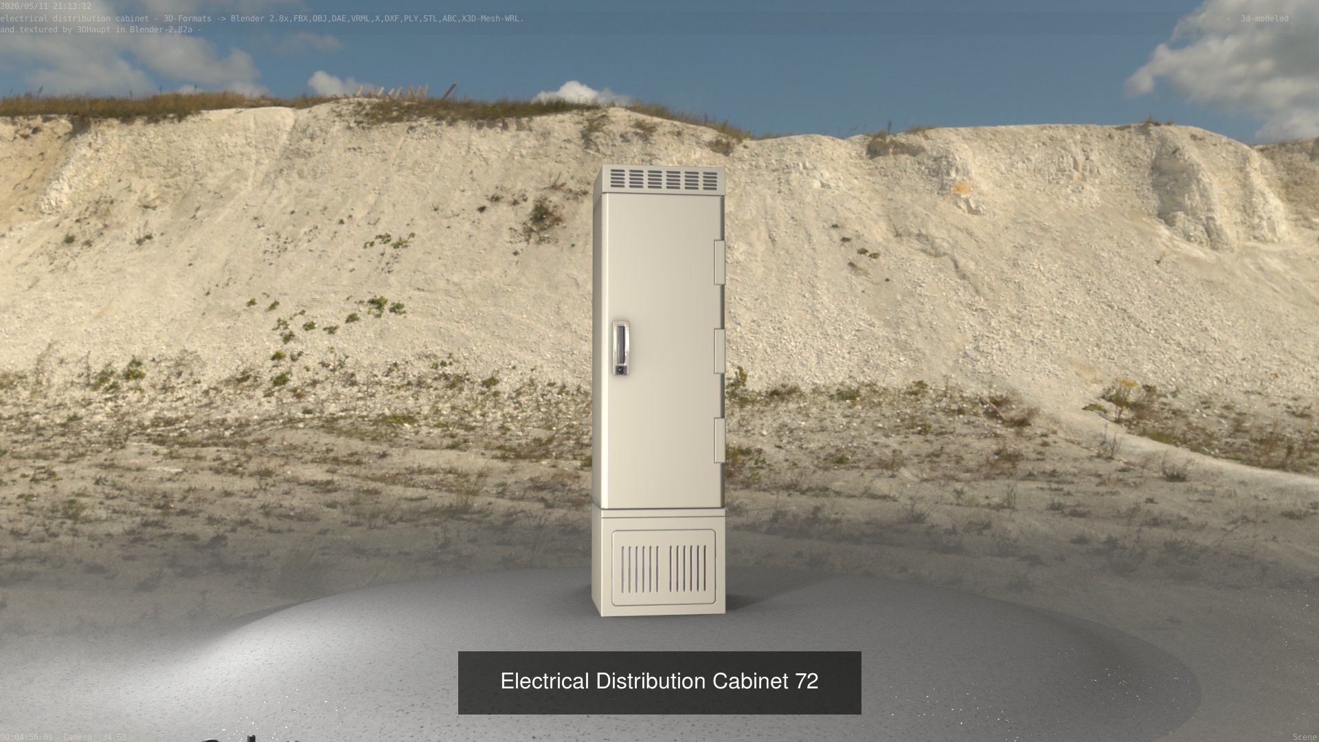 Electrical Distribution Cabinet Package 177 Parts 3D Model Collection_92