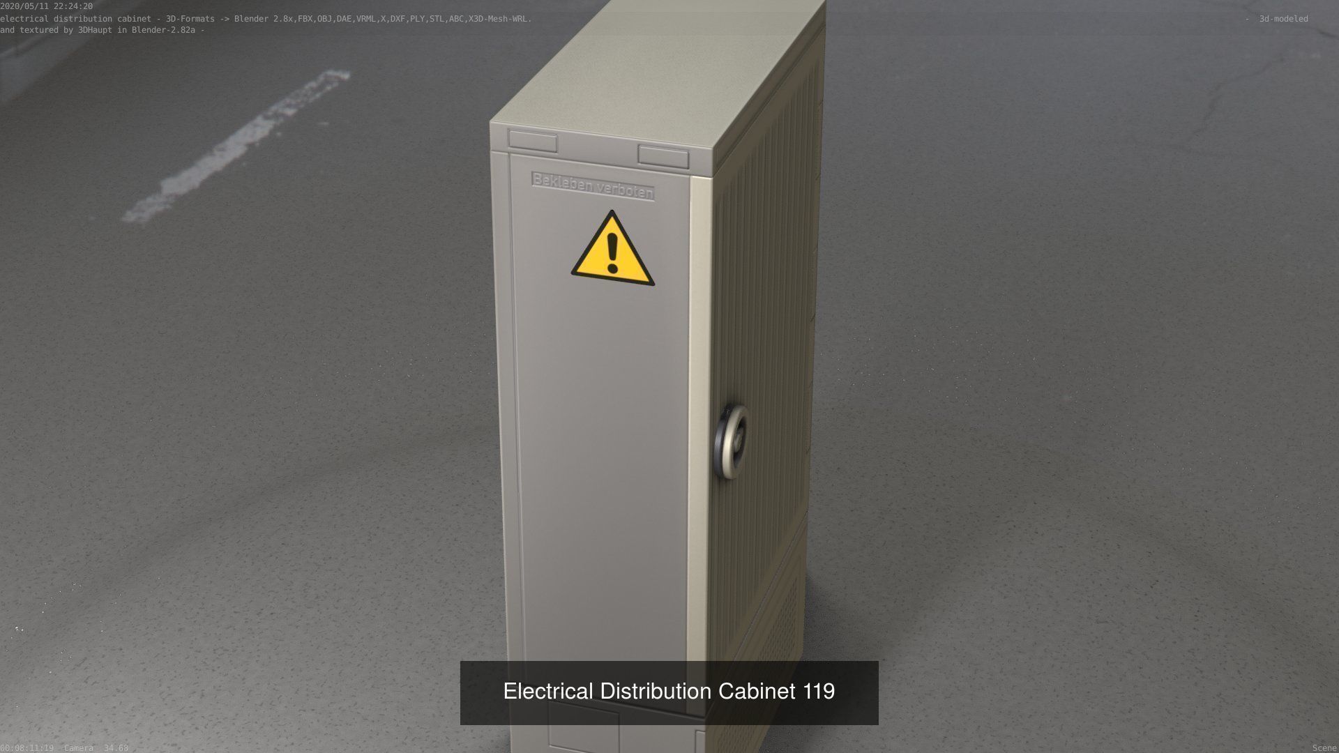 Electrical Distribution Cabinet Package 177 Parts 3D Model Collection_139