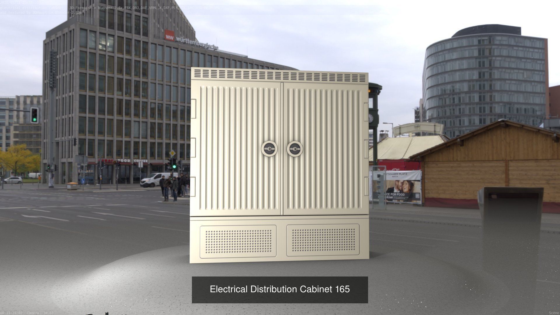 Electrical Distribution Cabinet Package 177 Parts 3D Model Collection_185