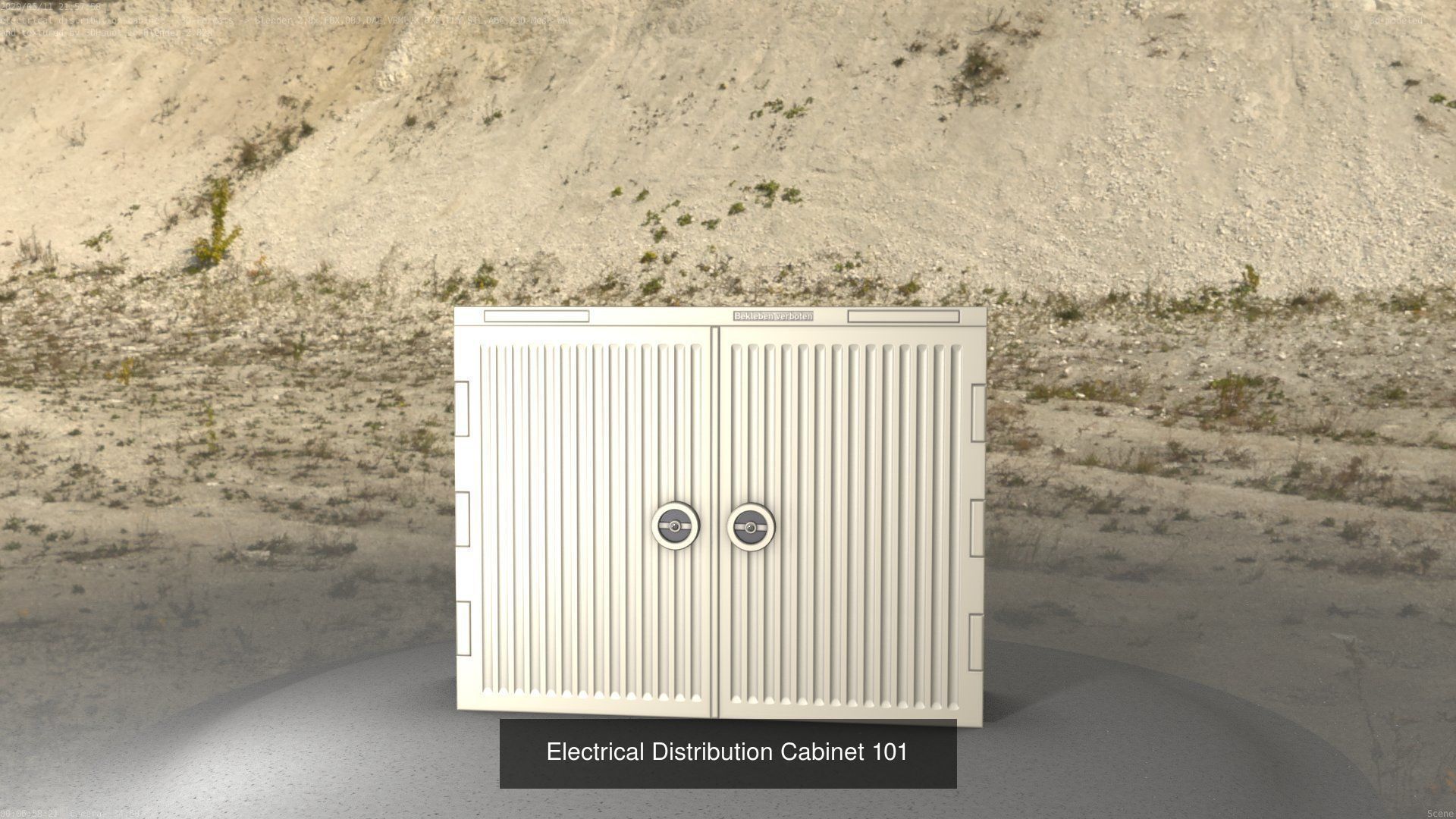 Electrical Distribution Cabinet Package 177 Parts 3D Model Collection_121