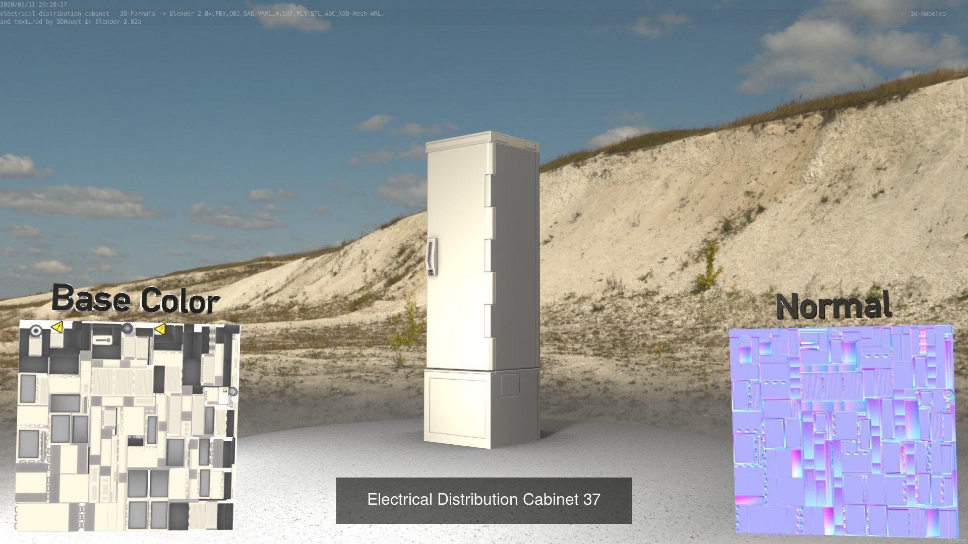 Electrical Distribution Cabinet Package 177 Parts 3D Model Collection_57
