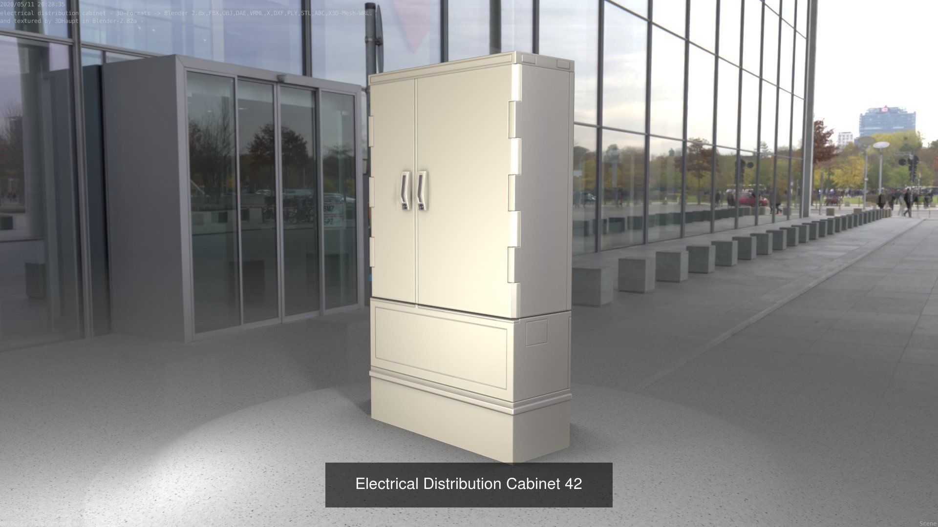 Electrical Distribution Cabinet Package 177 Parts 3D Model Collection_62
