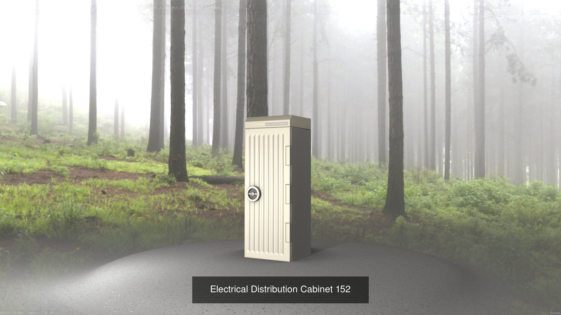 Electrical Distribution Cabinet Package 177 Parts 3D Model Collection_172