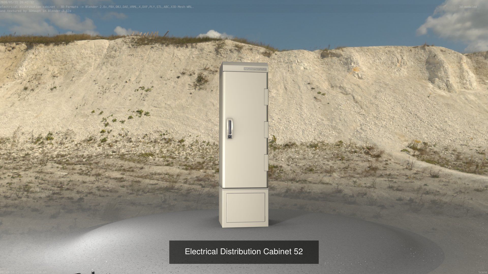 Electrical Distribution Cabinet Package 177 Parts 3D Model Collection_72