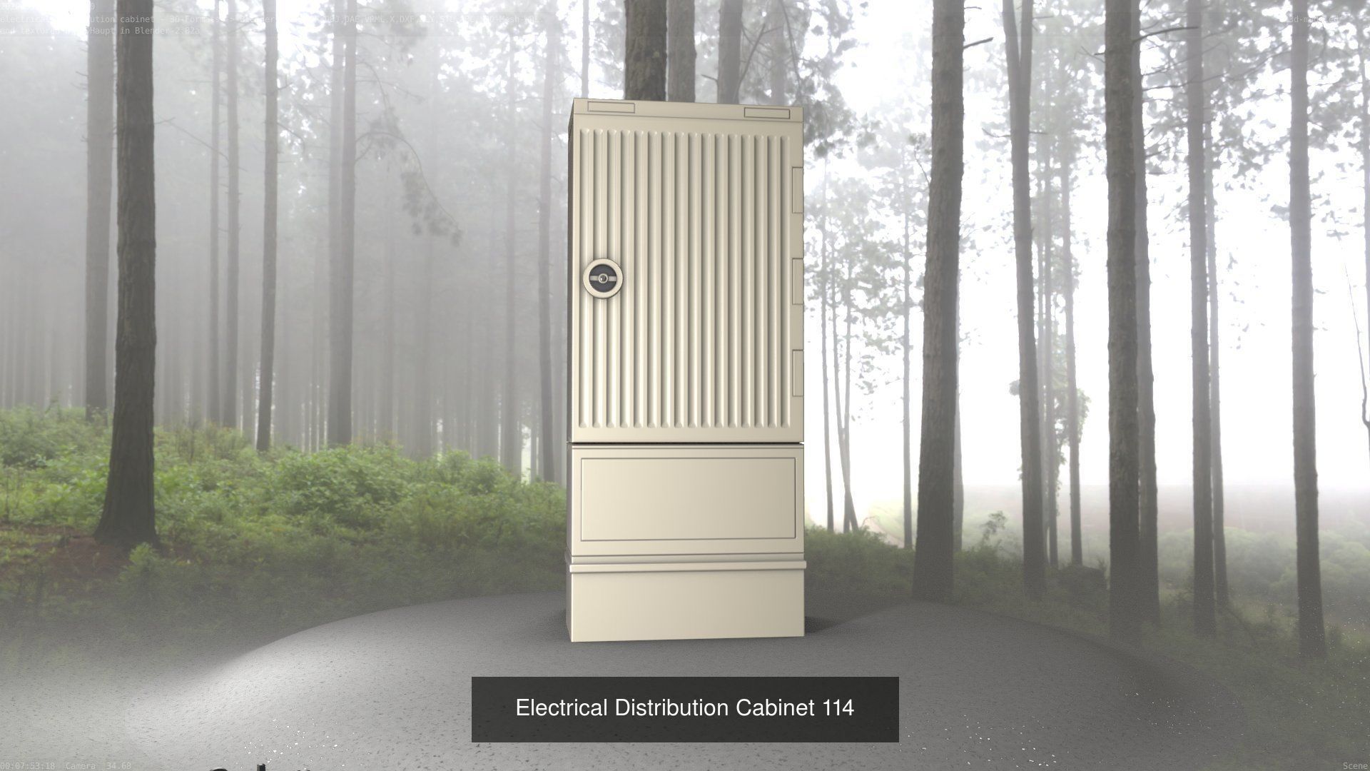 Electrical Distribution Cabinet Package 177 Parts 3D Model Collection_134