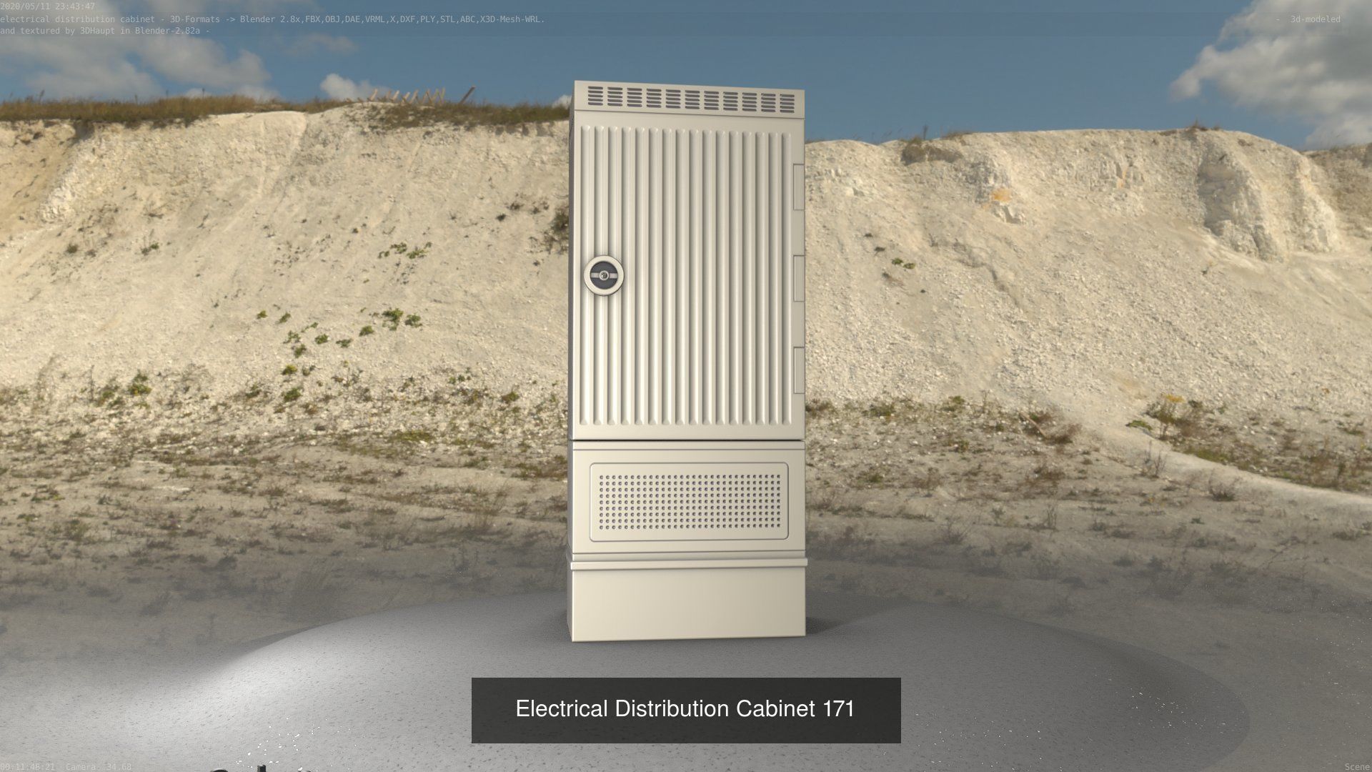 Electrical Distribution Cabinet Package 177 Parts 3D Model Collection_191