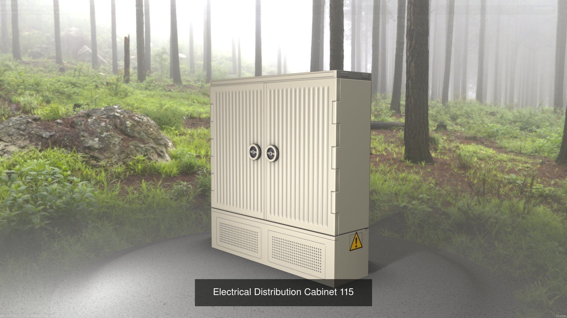 Electrical Distribution Cabinet Package 177 Parts 3D Model Collection_135