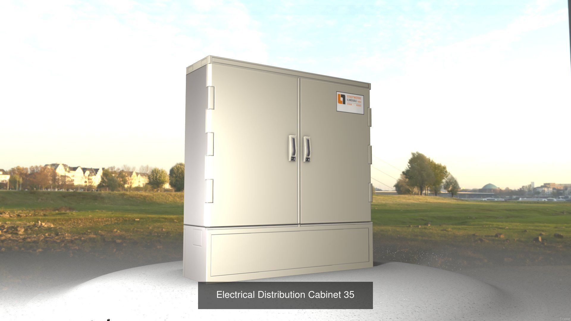 Electrical Distribution Cabinet Package 177 Parts 3D Model Collection_55