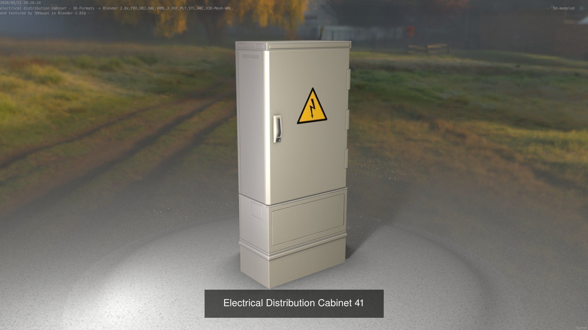 Electrical Distribution Cabinet Package 177 Parts 3D Model Collection_61