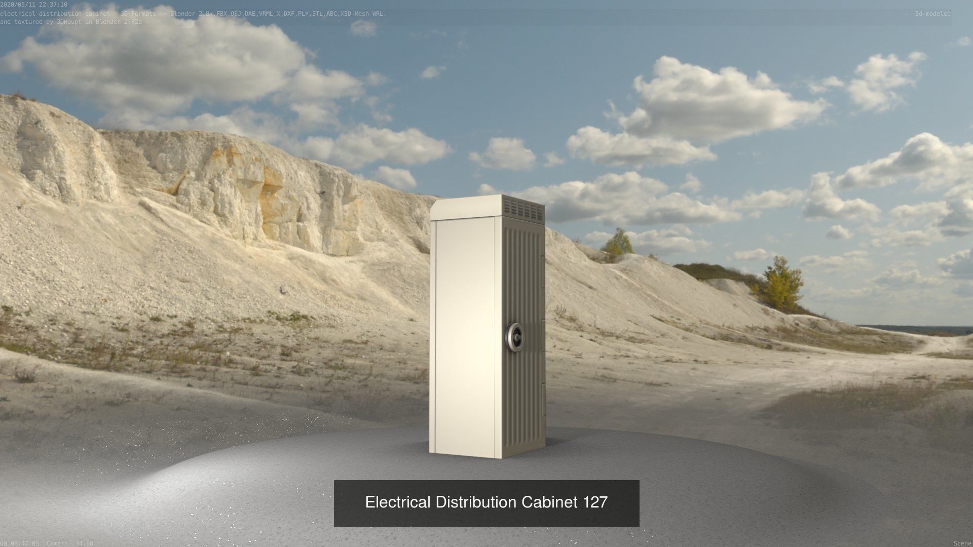 Electrical Distribution Cabinet Package 177 Parts 3D Model Collection_147