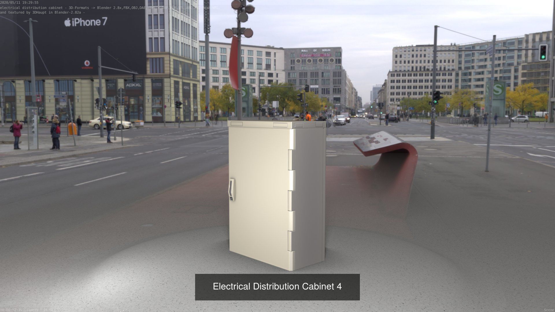 Electrical Distribution Cabinet Package 177 Parts 3D Model Collection_24