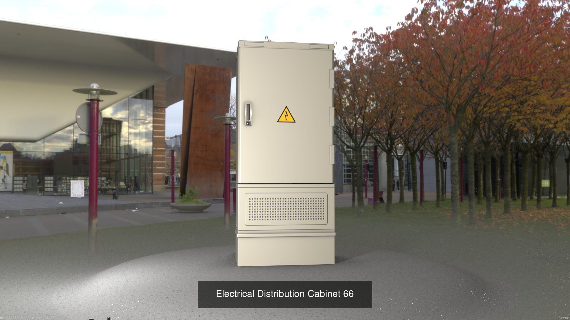Electrical Distribution Cabinet Package 177 Parts 3D Model Collection_86
