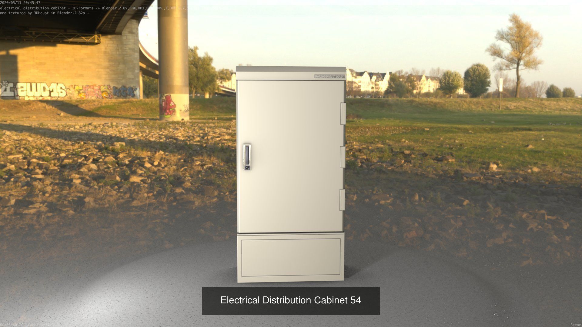 Electrical Distribution Cabinet Package 177 Parts 3D Model Collection_74