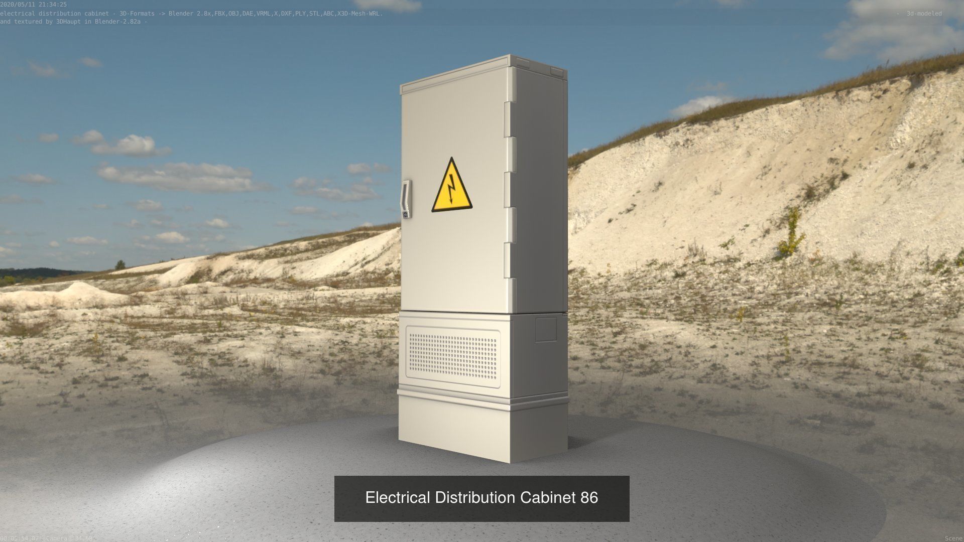 Electrical Distribution Cabinet Package 177 Parts 3D Model Collection_106