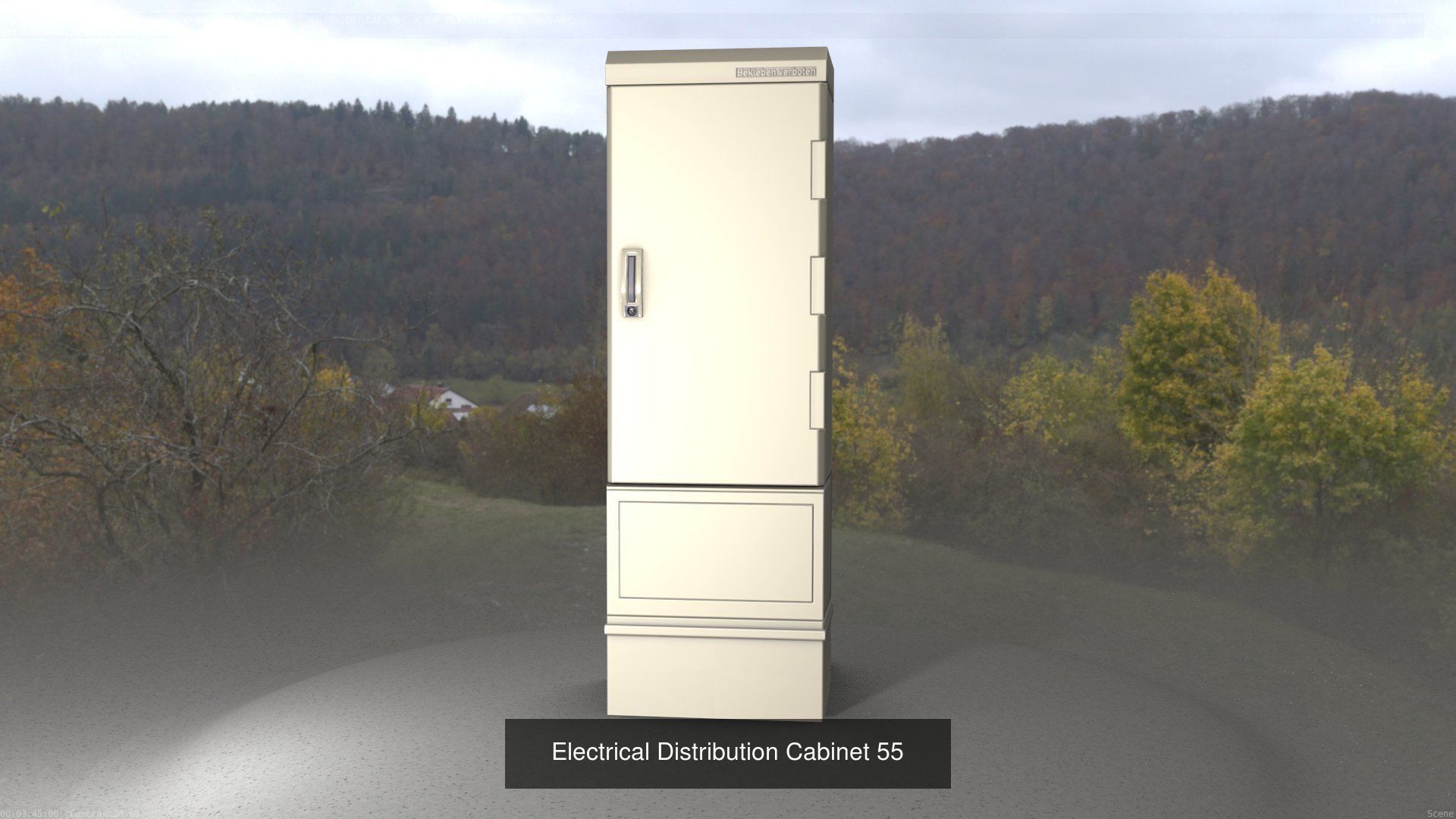 Electrical Distribution Cabinet Package 177 Parts 3D Model Collection_75