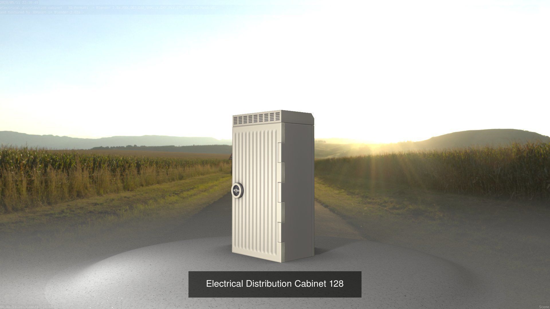 Electrical Distribution Cabinet Package 177 Parts 3D Model Collection_148