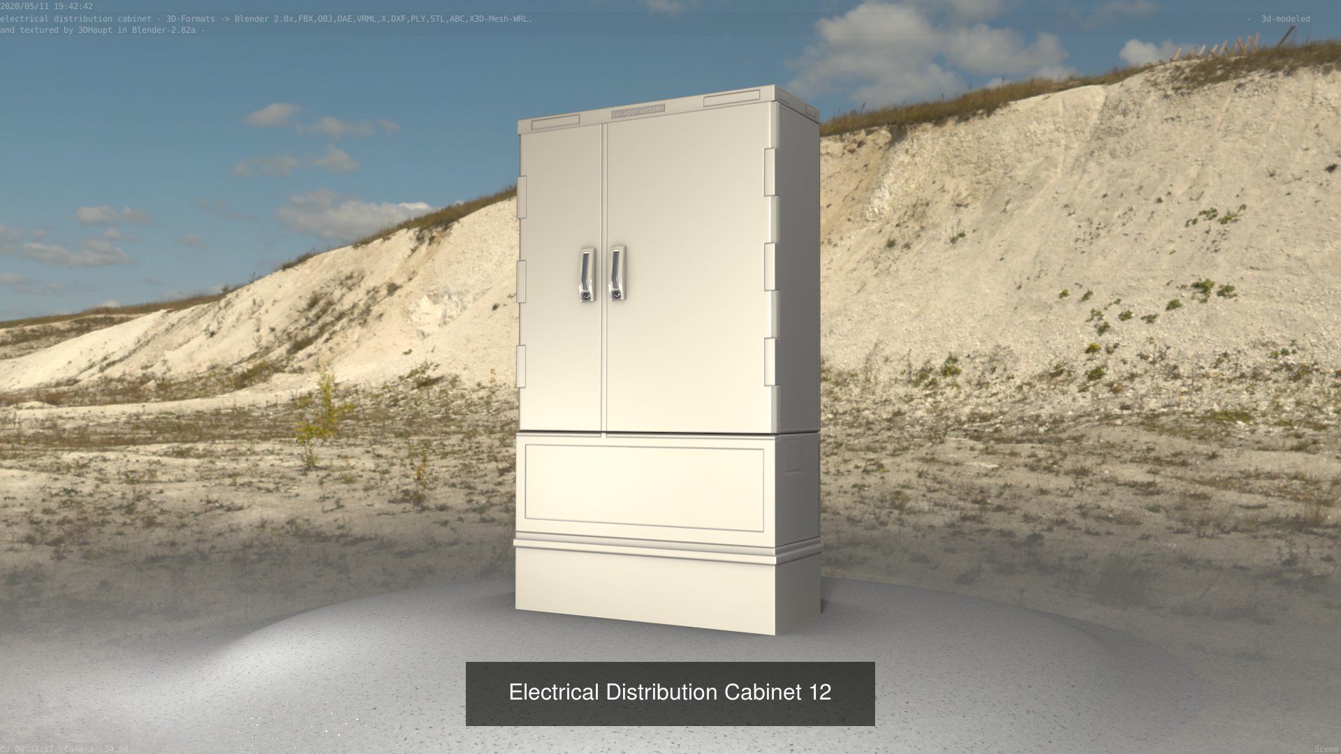 Electrical Distribution Cabinet Package 177 Parts 3D Model Collection_32