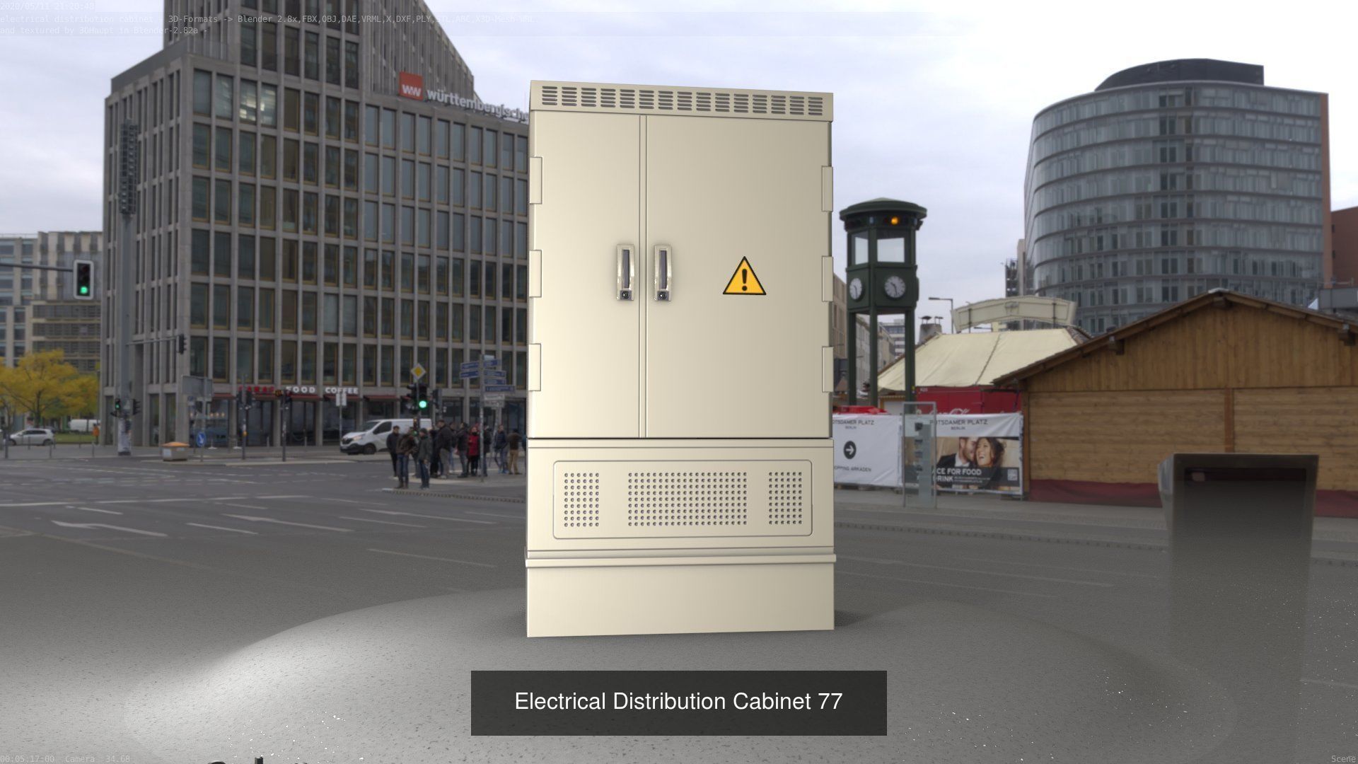 Electrical Distribution Cabinet Package 177 Parts 3D Model Collection_97