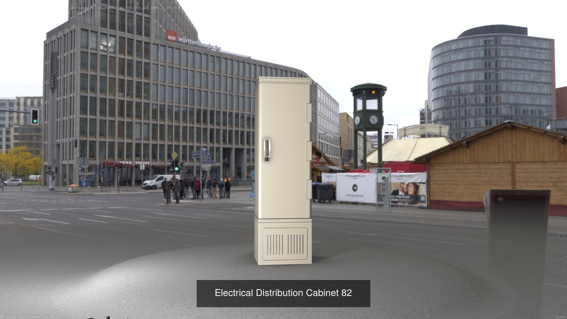 Electrical Distribution Cabinet Package 177 Parts 3D Model Collection_102