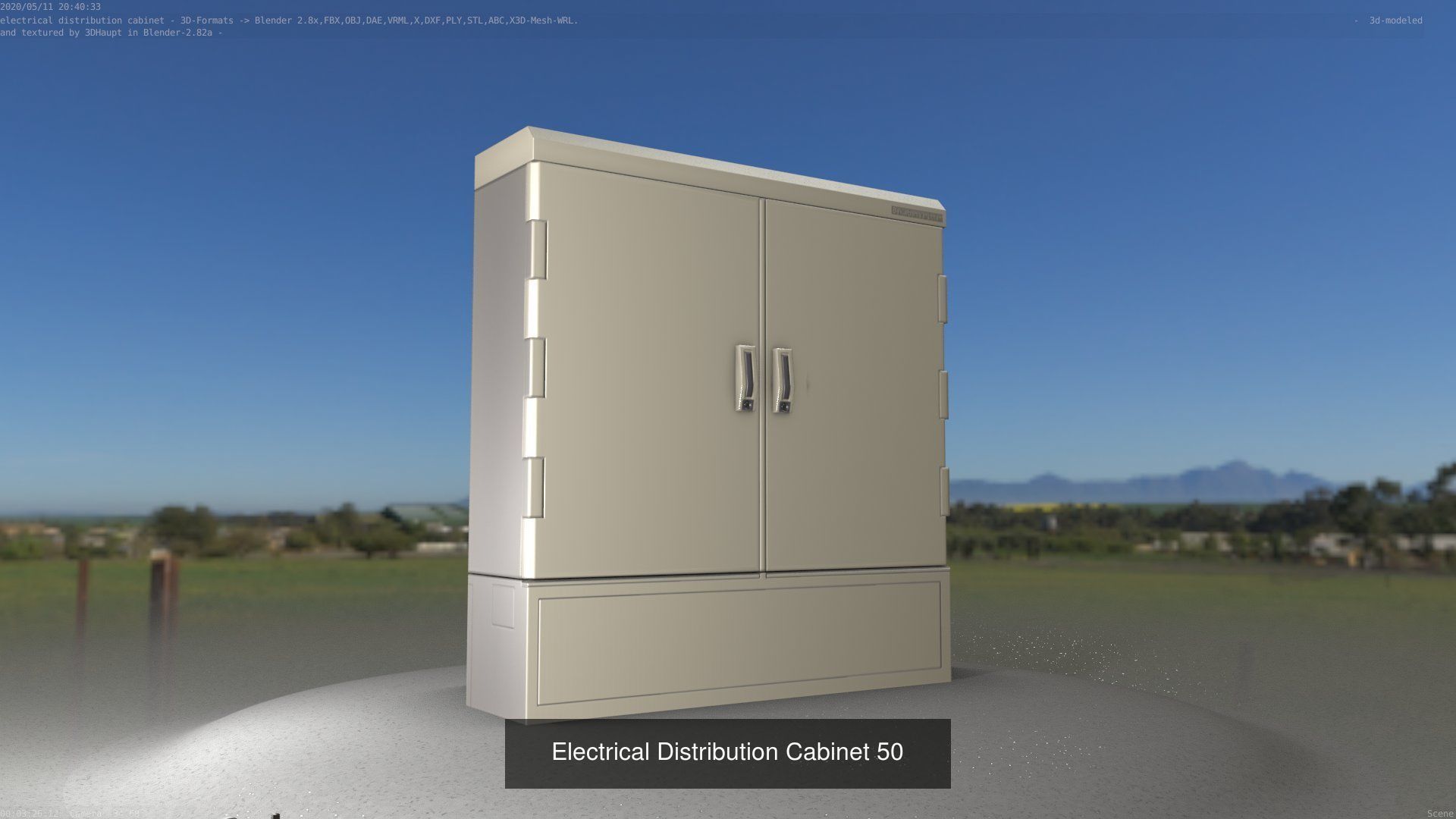 Electrical Distribution Cabinet Package 177 Parts 3D Model Collection_70