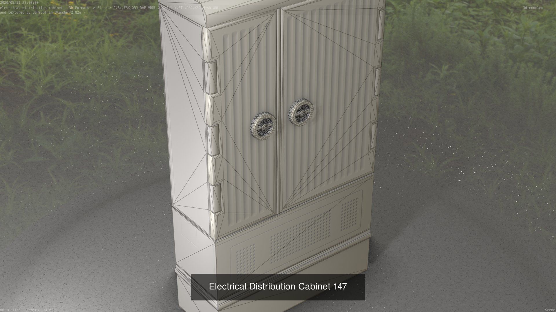 Electrical Distribution Cabinet Package 177 Parts 3D Model Collection_167