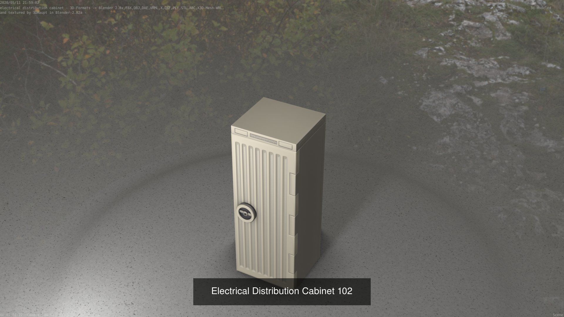 Electrical Distribution Cabinet Package 177 Parts 3D Model Collection_122