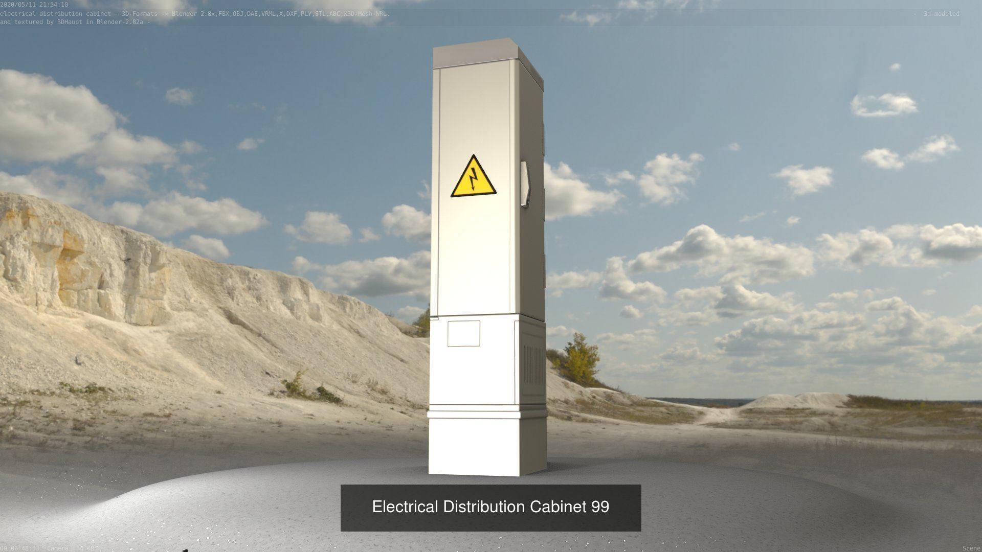 Electrical Distribution Cabinet Package 177 Parts 3D Model Collection_119