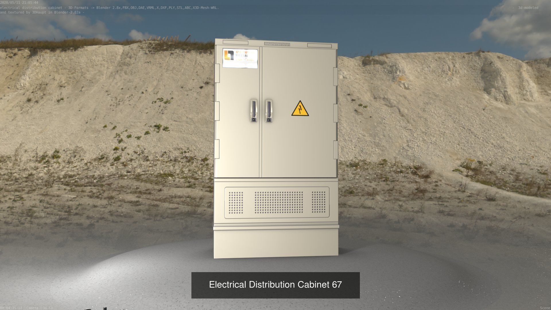 Electrical Distribution Cabinet Package 177 Parts 3D Model Collection_87