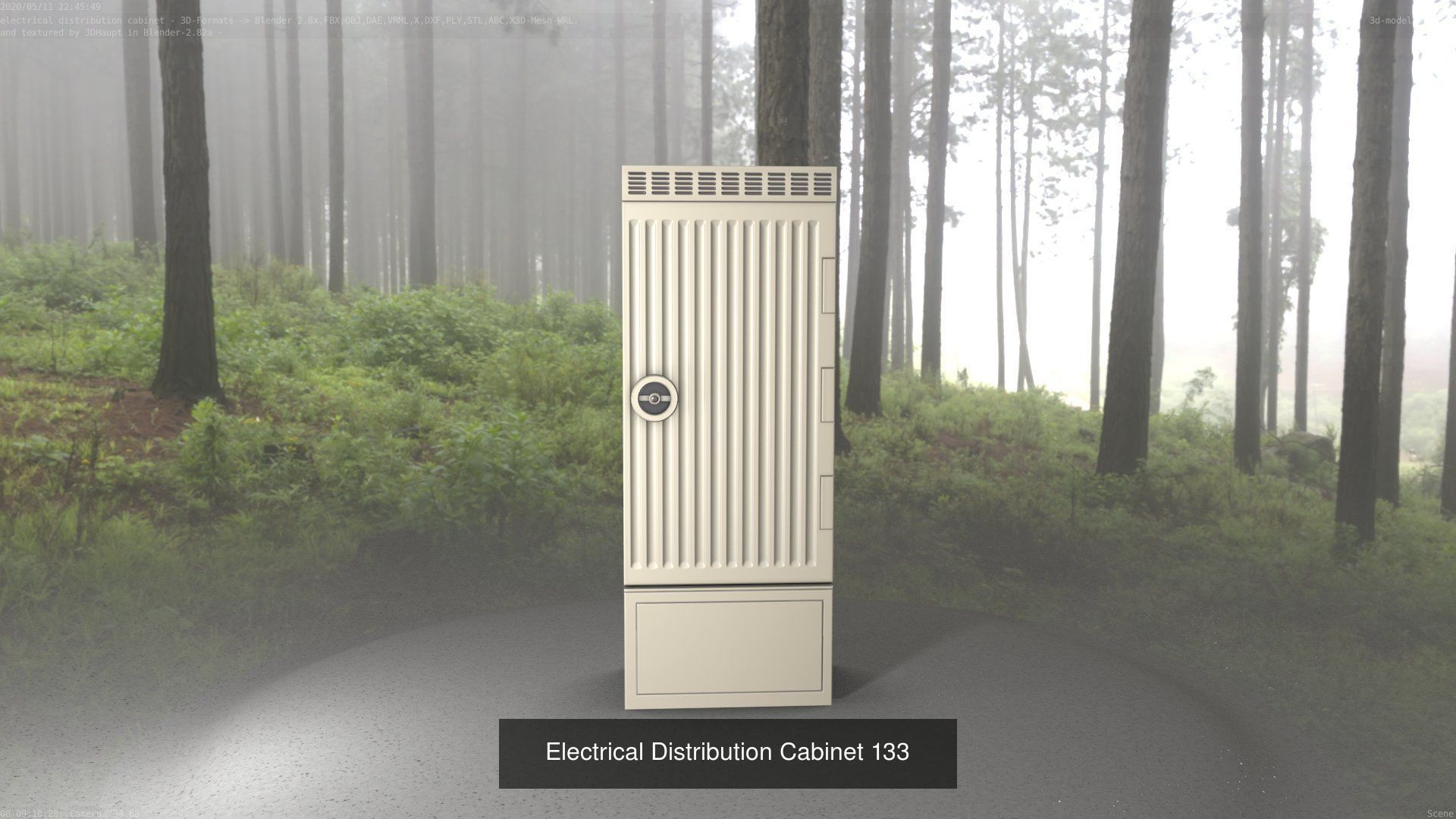 Electrical Distribution Cabinet Package 177 Parts 3D Model Collection_153