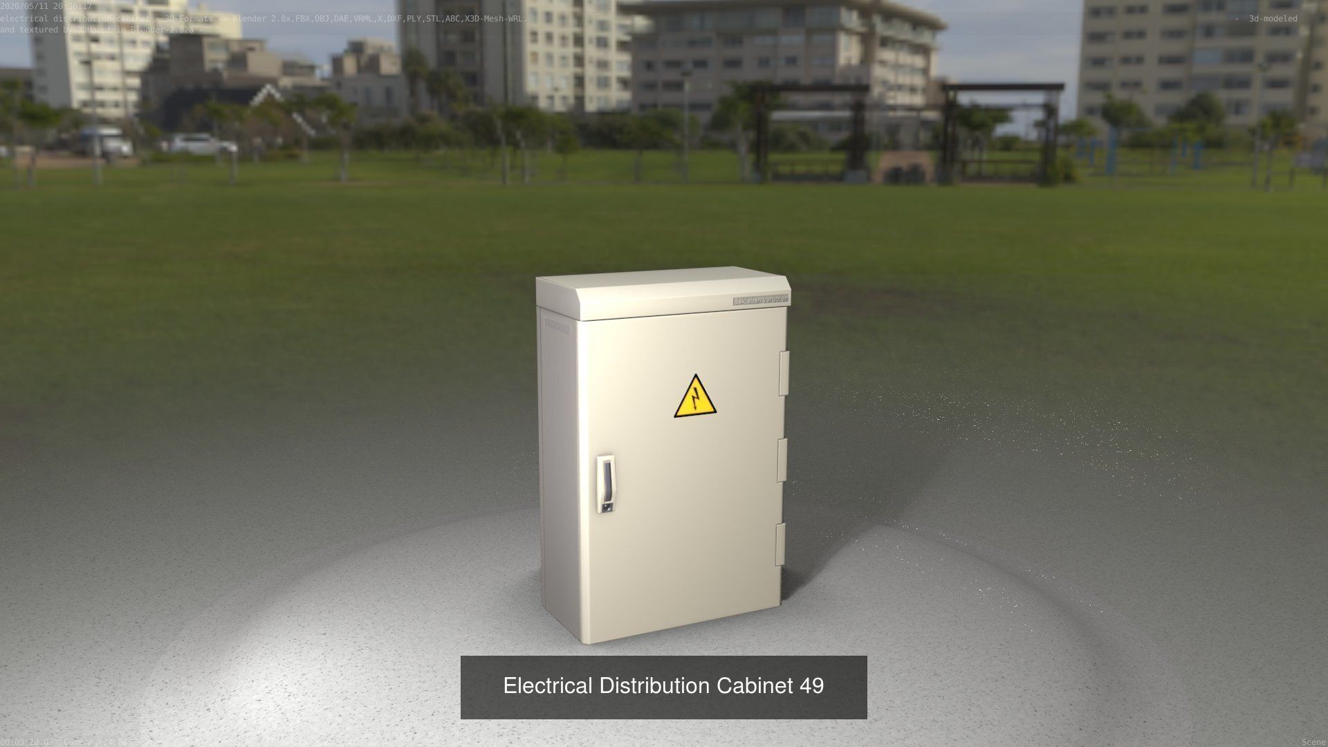 Electrical Distribution Cabinet Package 177 Parts 3D Model Collection_69