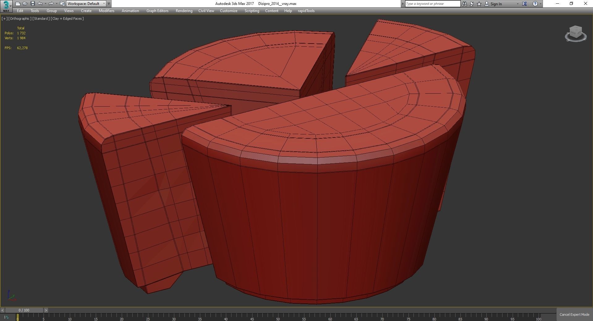 Coffee Table - Davide Rizzo 3d model Low-poly 3D model_4