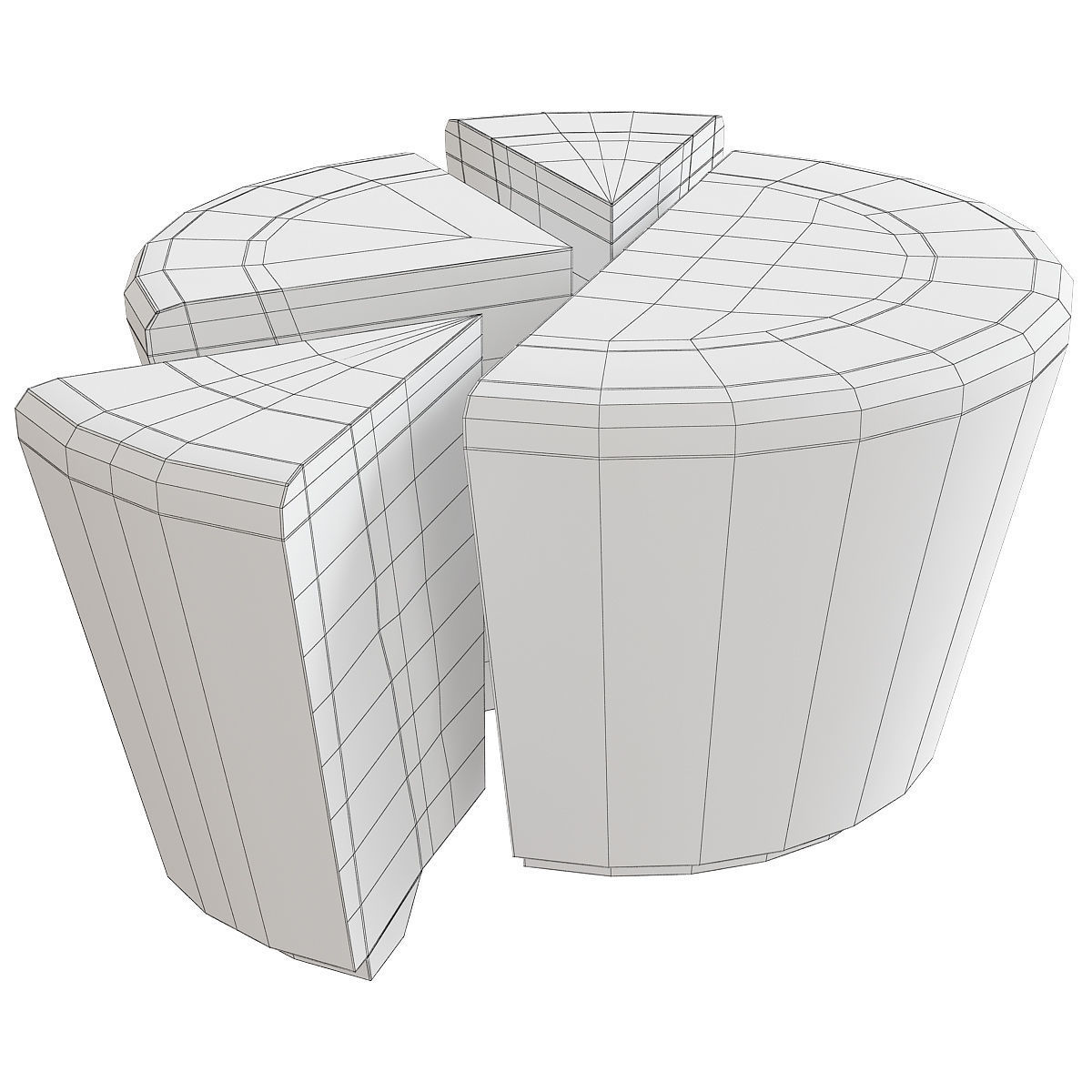 Coffee Table - Davide Rizzo 3d model Low-poly 3D model_1