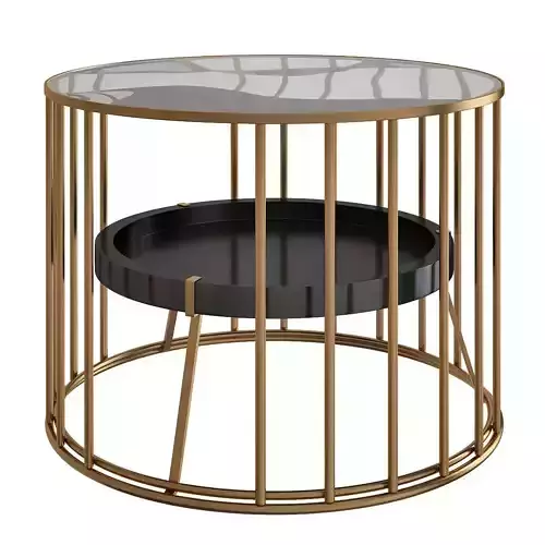 CAGE EXTRA BLACK COFFEE TABLE 3d model