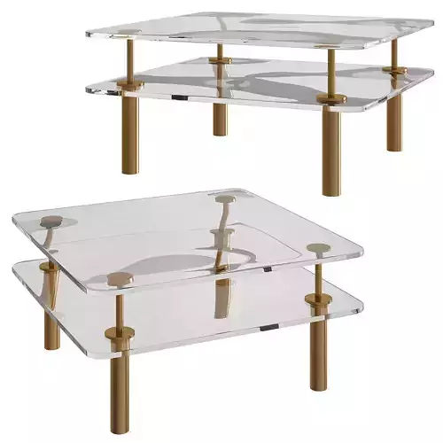 Luxury Coffee Tables 3d model Low-poly 3D model