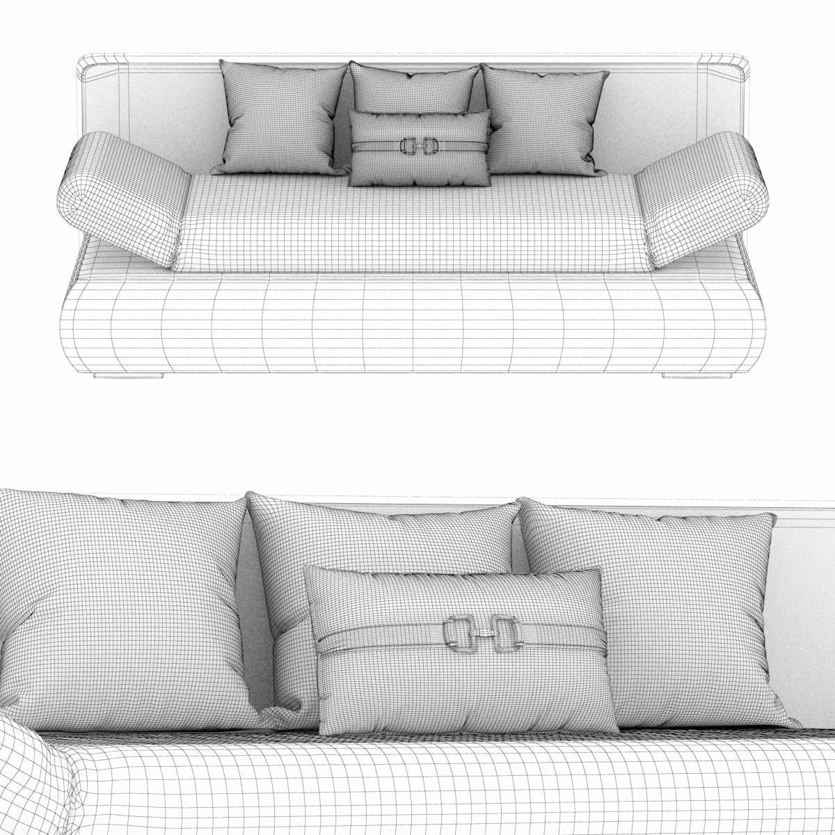 HAMMERSMITH MINI SOFABED 3d model Low-poly 3D model_1
