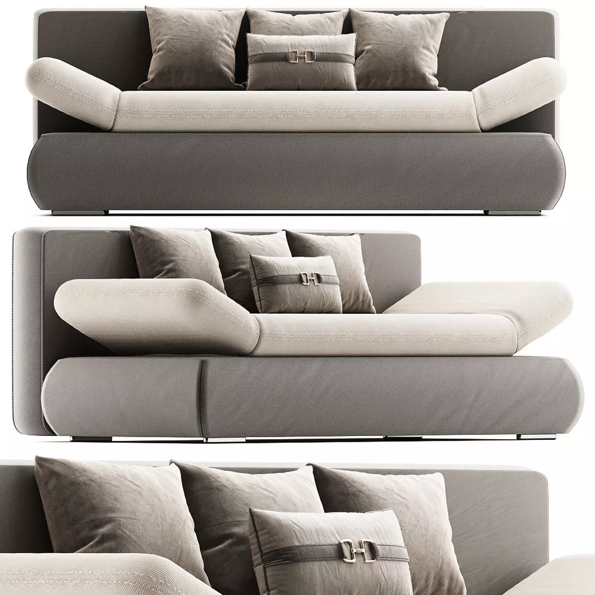 HAMMERSMITH MINI SOFABED 3d model Low-poly 3D model_0