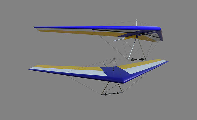 Hang Glider Low-poly 3D model Low-poly 3D model