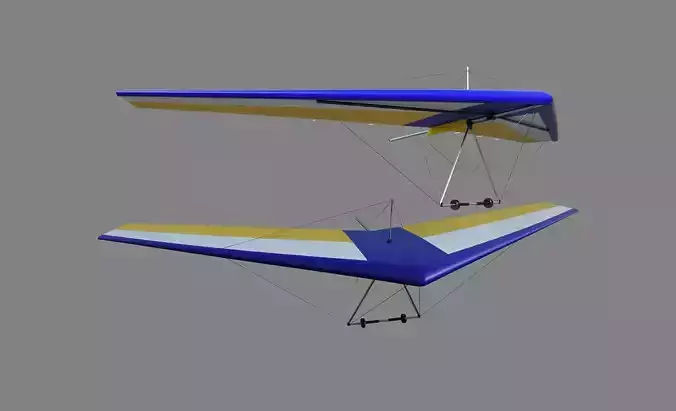 Hang Glider Low-poly 3D model