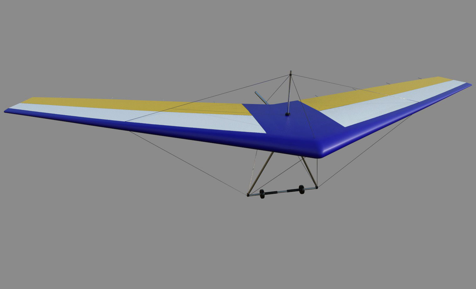 Hang Glider Low-poly 3D model Low-poly 3D model_3