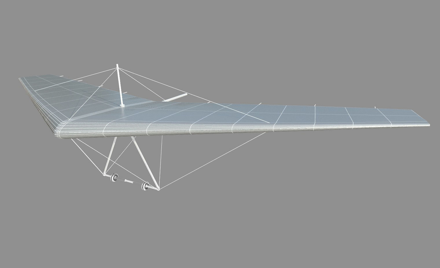 Hang Glider Low-poly 3D model Low-poly 3D model_7